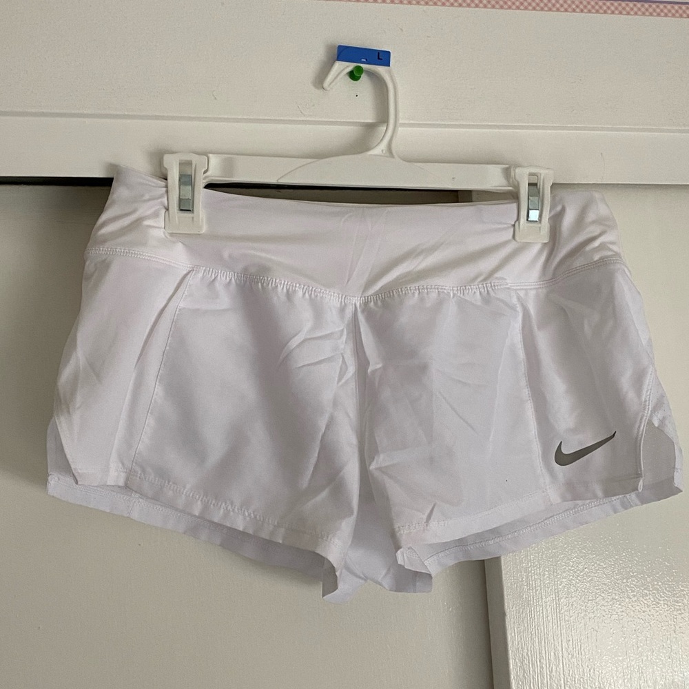 White Nike women’s shorts